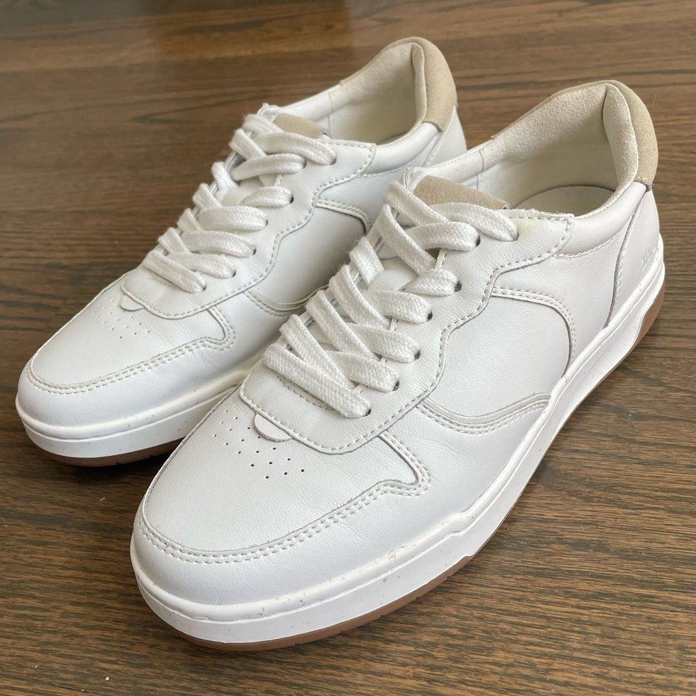 Madewell Court Sneakers in White Leather Ivory Multi - Picture 3 of 14